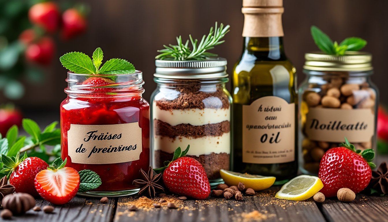 découvrez des idées de cadeaux diy gourmands avec nos délicieuses recettes à offrir dans des bocaux. parfaites pour toutes les occasions, ces créations sucrées et salées raviront vos proches tout en ajoutant une touche personnelle à vos présents.