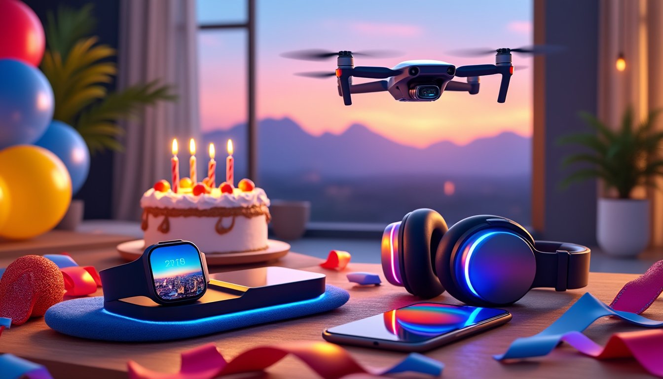 découvrez notre sélection de cadeaux d'anniversaire high-tech qui vont impressionner vos proches. des gadgets innovants aux accessoires dernier cri, trouvez l'idée parfaite pour faire plaisir et marquer les esprits lors de leur journée spéciale.