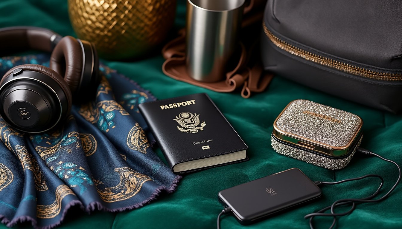 Cadeaux de luxe pour voyageurs : accessoires premium à emporter