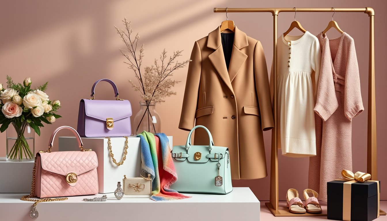 découvrez notre sélection de cadeaux mode pour elle, incluant des sacs élégants, des accessoires raffinés et des vêtements tendance qui raviront toutes les fashionistas. offrez-lui le meilleur du style et faites-lui plaisir avec des pièces uniques et contemporaines!