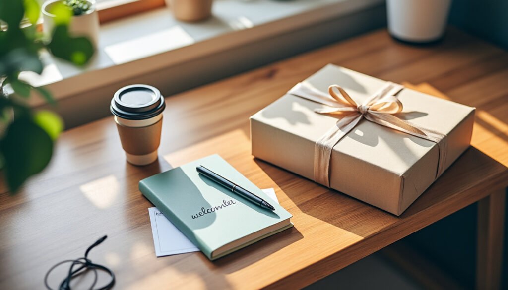 découvrez des idées originales et appréciées de cadeaux de bienvenue à offrir aux nouveaux embauchés pour bien démarrer leur expérience en entreprise.
