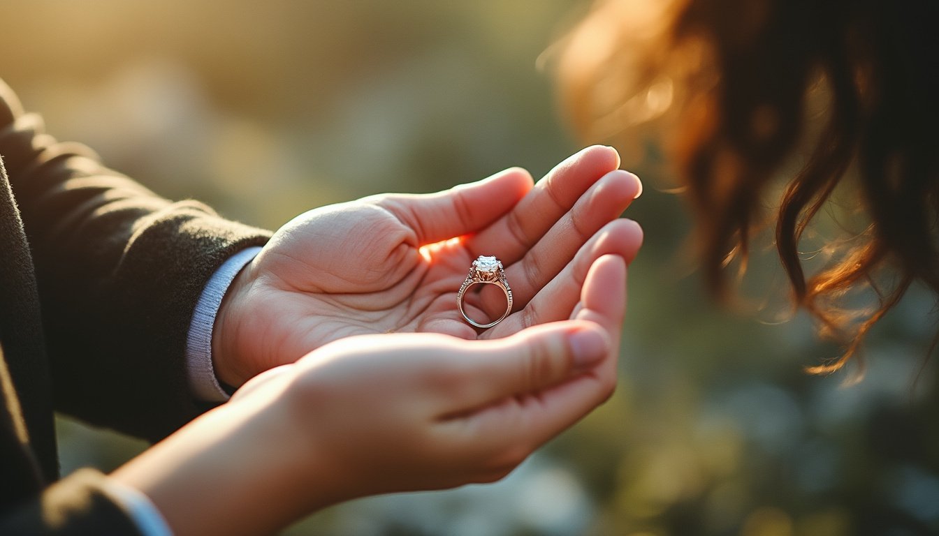 découvrez le moment idéal pour offrir une bague lors d'une demande en mariage et faites de cet instant un souvenir inoubliable.